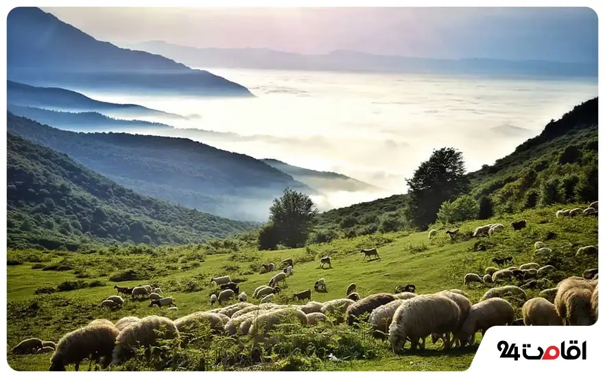 کوه های دیلمان و لاهیجان
