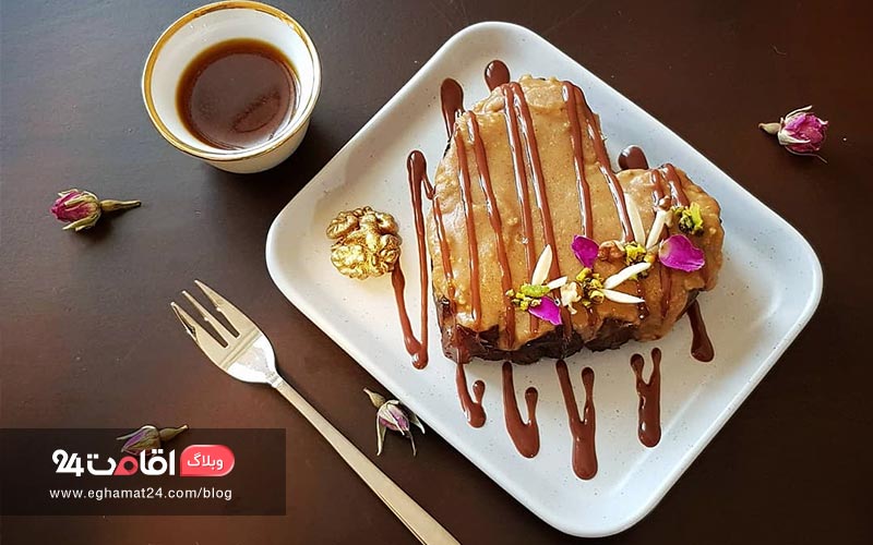 ظرف حلوا و چایی از غذاهای بوشهر