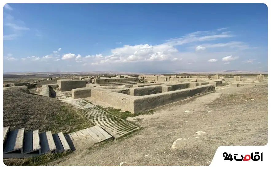 تپه حسنلو نقده از نمای کلی