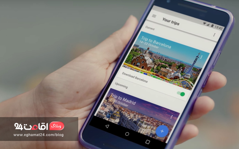 استفاده از اپلیکیشن ها در سفر