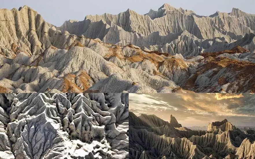 کوه‌هایی شبیه به مریخ در نزدیکی سواحل مکران