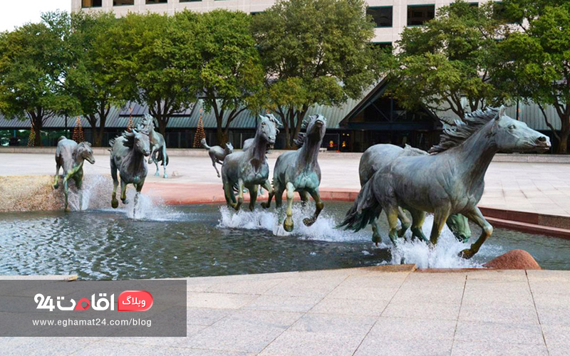 The Mustangs of Las Colinas, Texas, USA