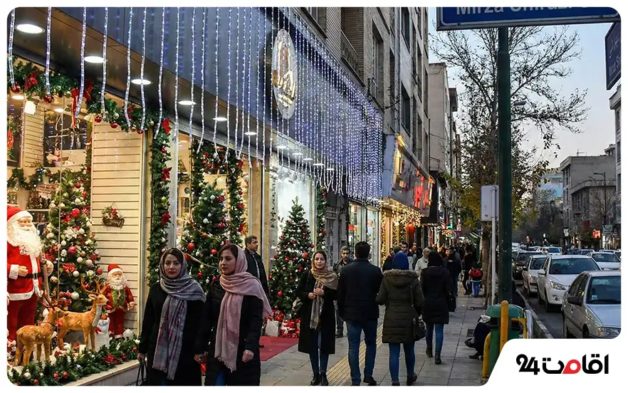 کریسمس در تهران؛ جاهای دیدنی شب کریسمس در تهران 6 محله های پرطرفدار تهران در سال نو میلادی و برنامه های ویژه آنها