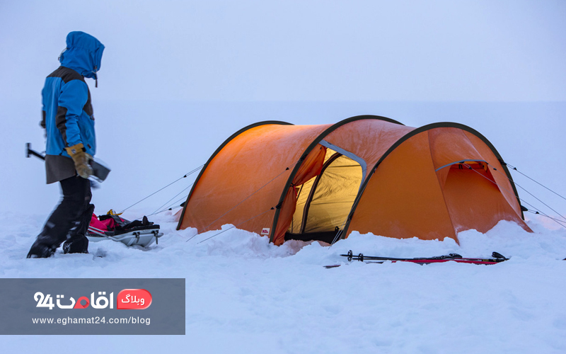 چادر در برف