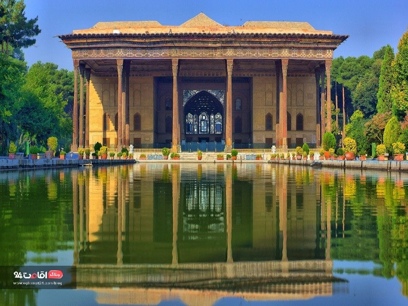 کاخ چهلستون از زیباترین جاهای دیدنی اصفهان