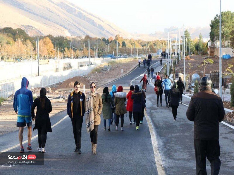 پیاده روی در راه سلامت چمران مسیری کاملا اختصاصی برای خانواده ها
