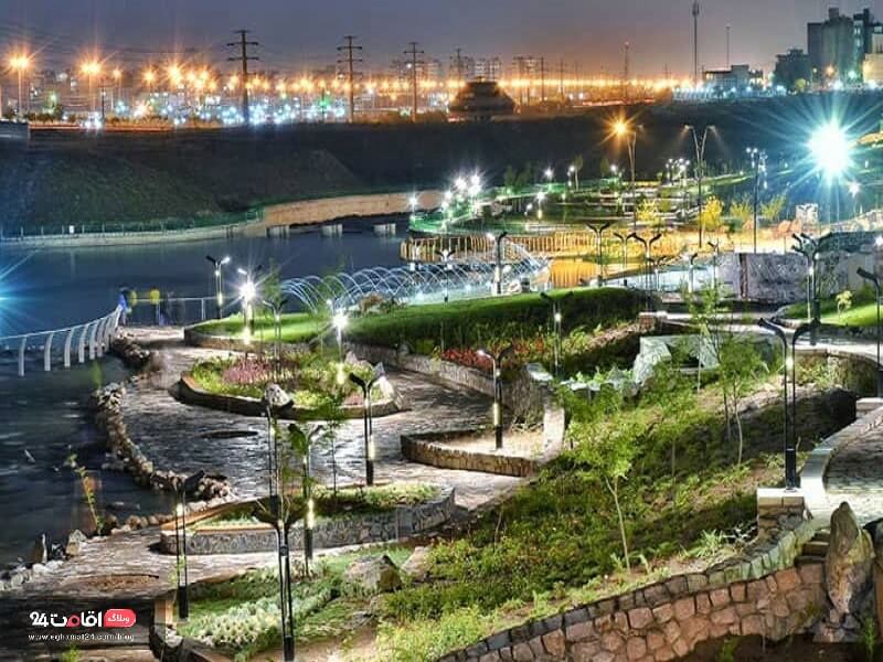 طراحی و معماری 8 قسمتی بوستان چهل بازه مشهد