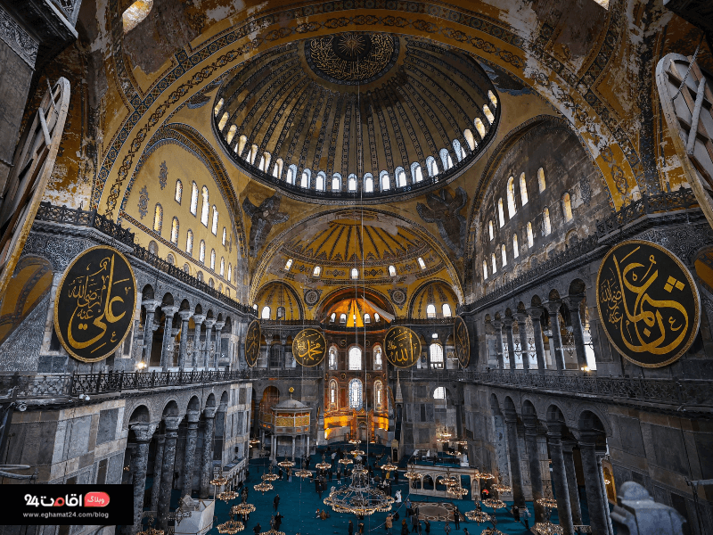 معماری مسجد ایاصوفیه استانبول