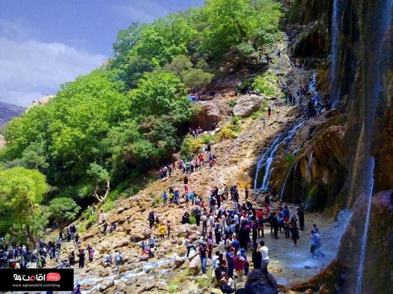 جاذبه گردشگری آبشار مارگون شیراز