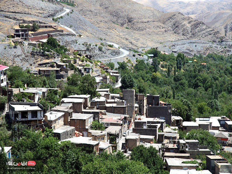 روستای پلکانی و سنگفرش دهبار طرقبه