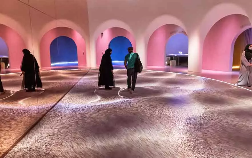 فضای آرامش‌بخش واحه در موزه آینده امارات