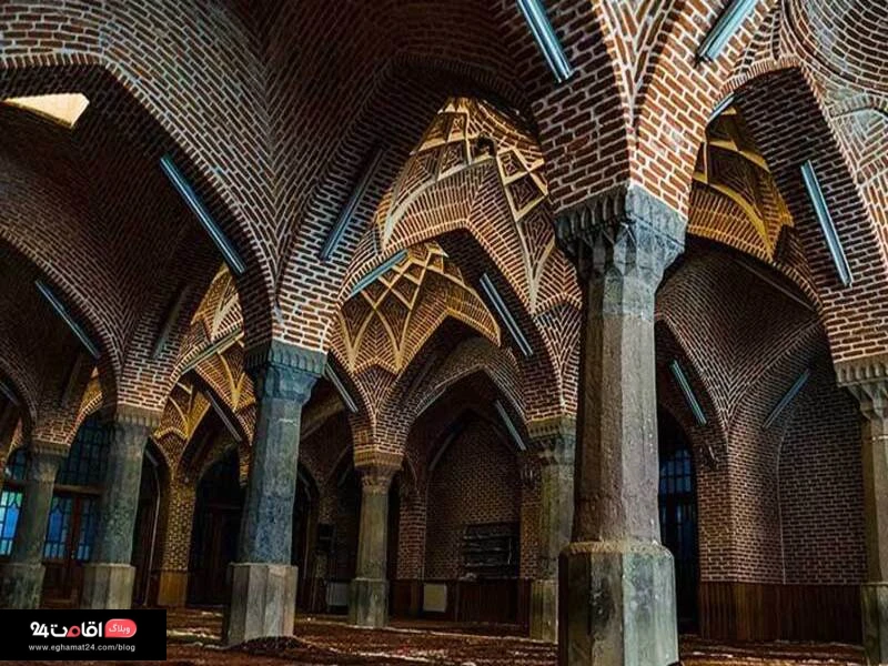 ستون ها و معماری مسجد جامع تبریز