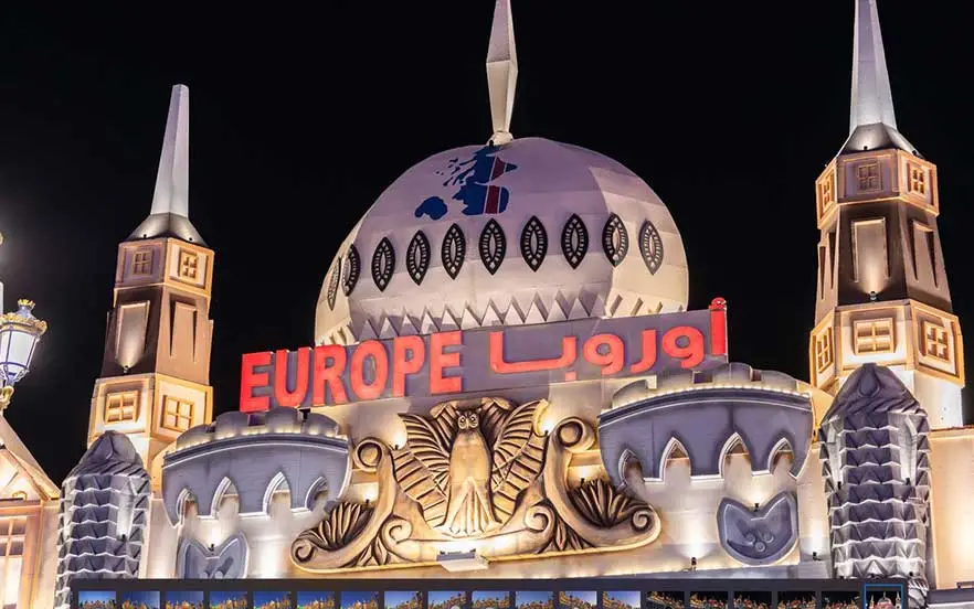 نماد کشورهای اروپایی در دهکده جهانی دبی