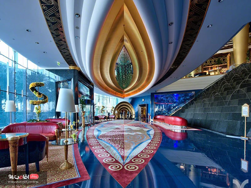 فضای داخلی هتل برج العرب
