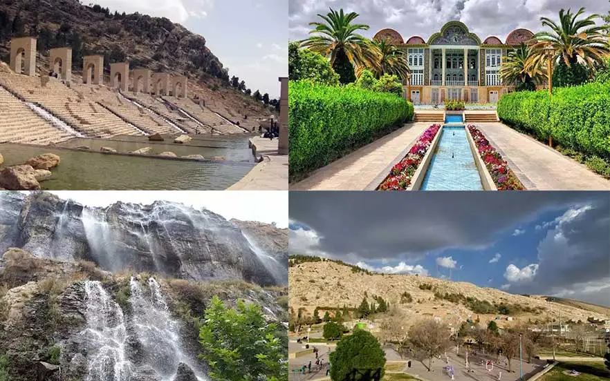 جاهای دیدنی شیراز در تابستان 