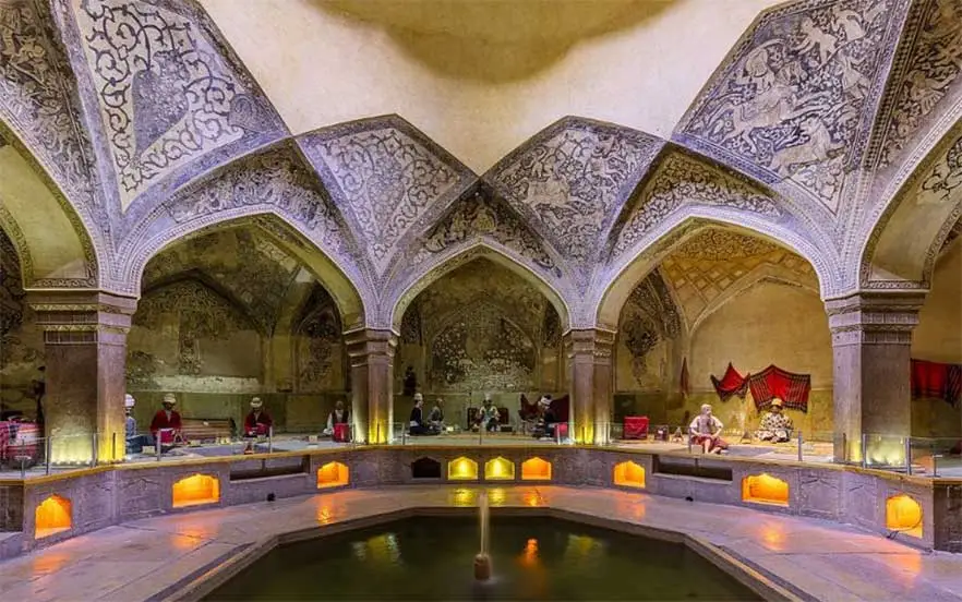 حمام وکیل از جاهای دیدنی شیراز و شاهکار معماری