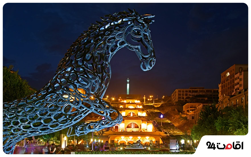 تندیس های باشکوه کاسکاد ارمنستان