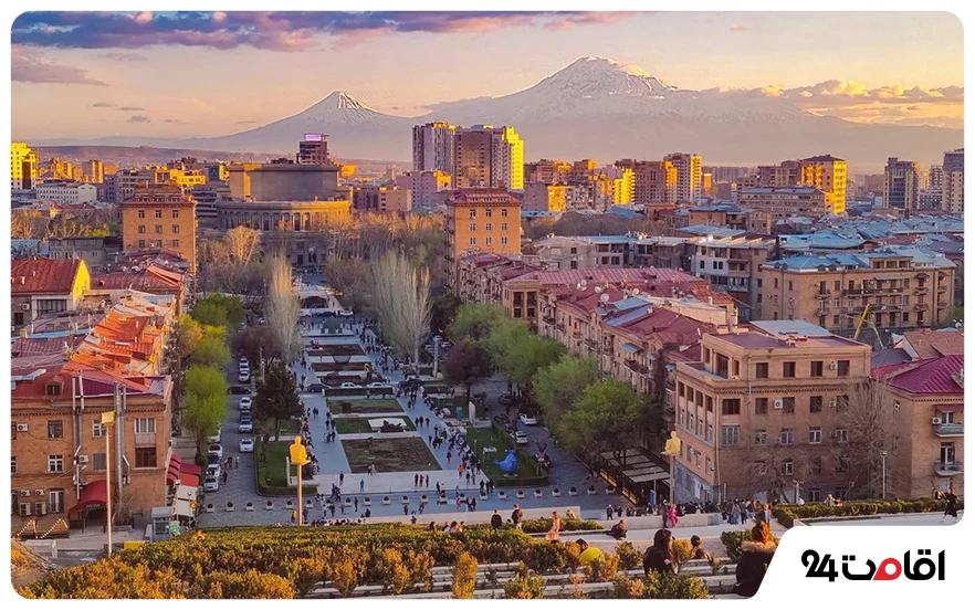 منظره کاسکاد ارمنستان