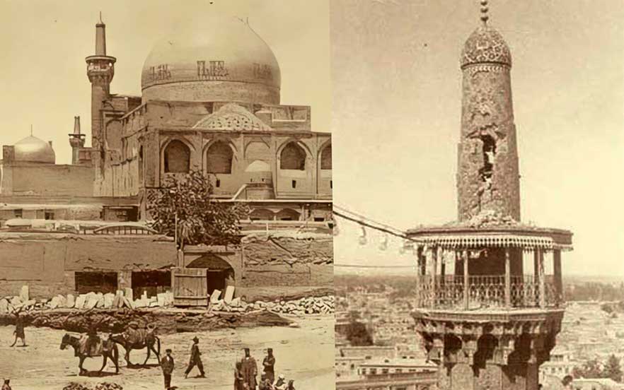 ساختمان حرم امام رضا در گذشته