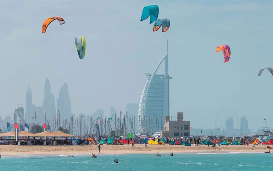 ساحل کایت دبی؛ ساحلی پر از شادی و تفریح