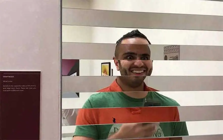 اتاق تغییر شکل صورت در موزه ایلوژن دبی