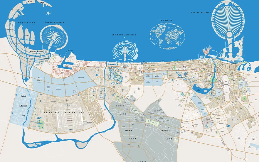 نقشه شهر دبی