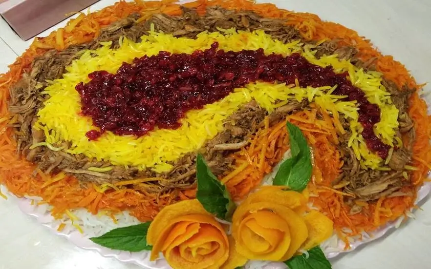 هویج پلو شیرازی