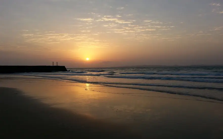 ساحل قشم در شب