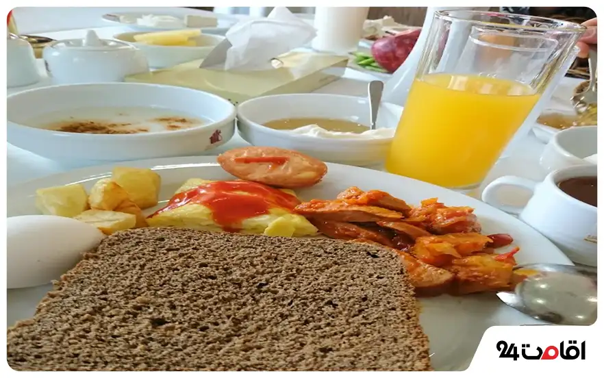 صبحانه در هتل مارینا کیش