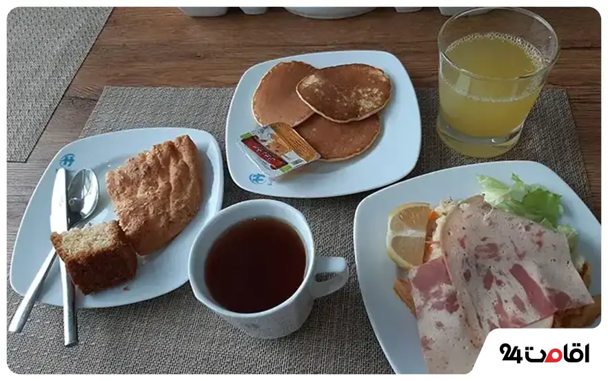 عکس صبحانه هتل مارینا کیش