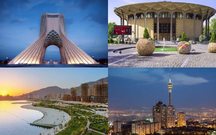 چند نمونه از جاهای تفریحی تهران در یک قاب