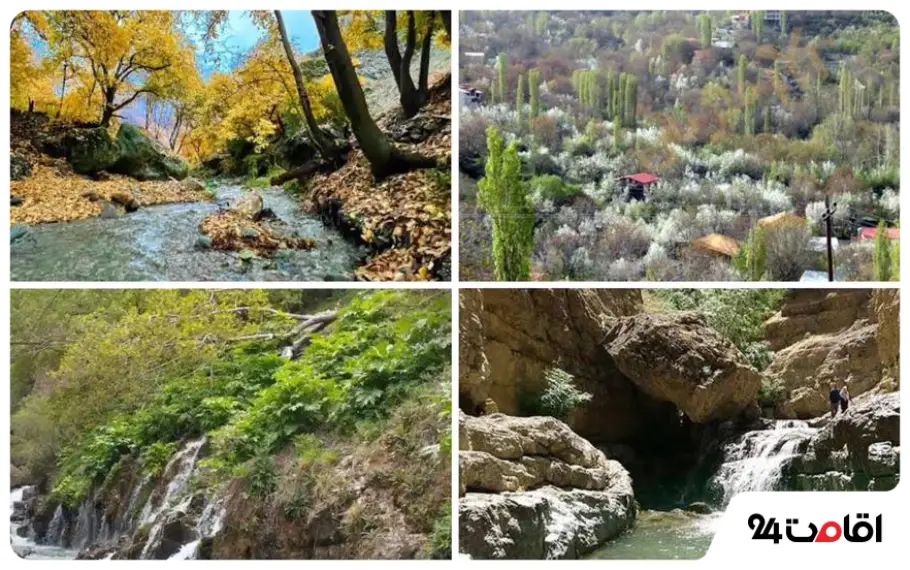 روستاهای اطراف تهران در زمستان