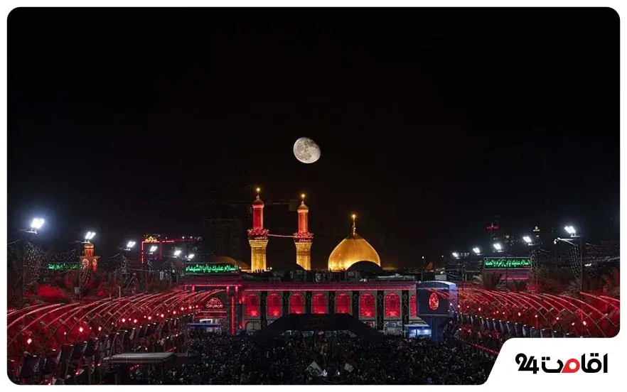 شهر کربلا در شب