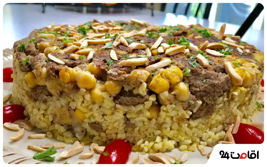 مقلوبه؛ برنج با گوشت و سبزیجات لذیذ