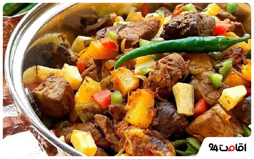 کبد عراقی؛ غذای محلی کربلا