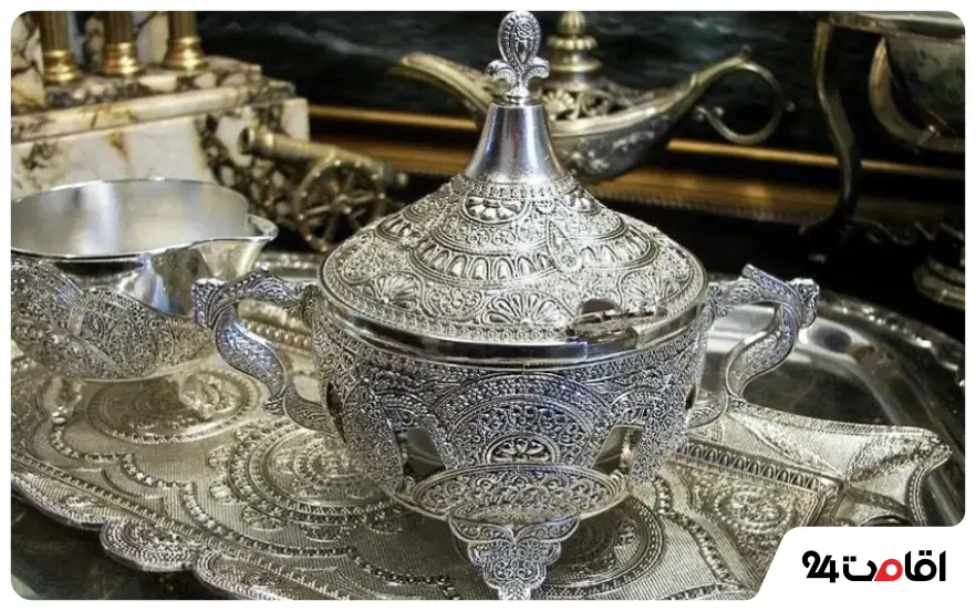 سینی و قندان سوغات کربلا 