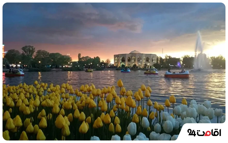 پارک ائل گلی؛ یکی از دیدنی های تبریز در شب