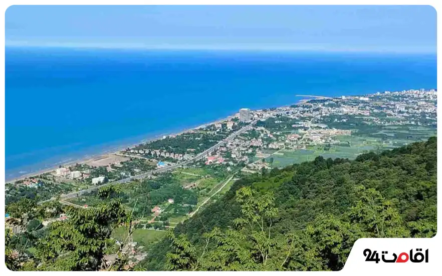 عکس رامسر از بالا