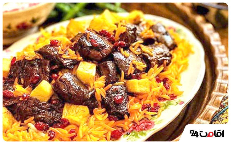 ۱۹ تا از غذاهای محلی بهشهر؛ غذای سنتی بهشهر را کجا بخوریم؟ 2 پلو مرغ بهشهری