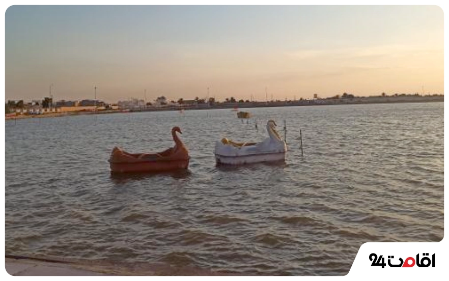 معرفی جاهای دیدنی آبادان با عکس 24 دریاچه بریم