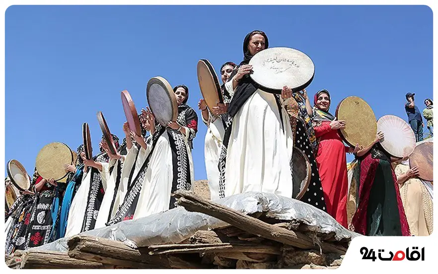 مراسم دف‌نوازی در سنندج