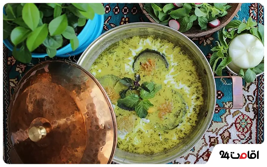 آبگوشت بادمجان و کشک