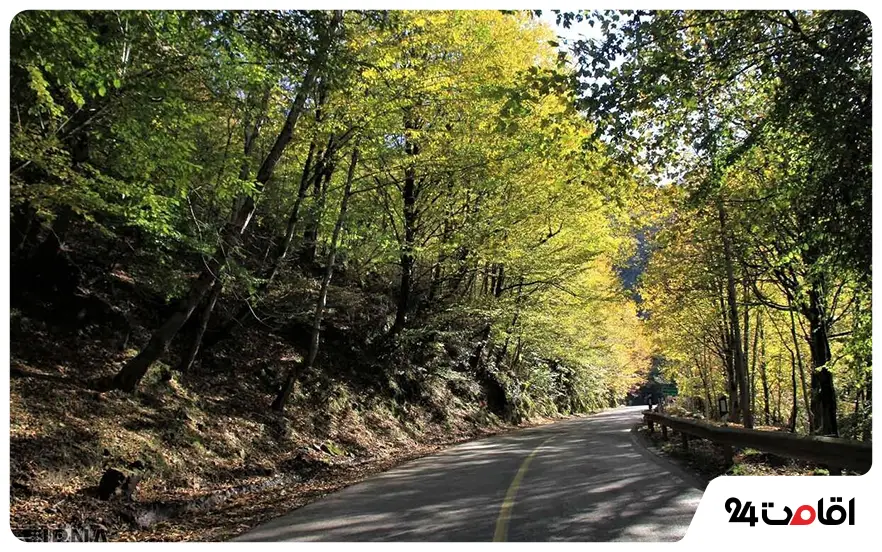 جاده کلاردشت به عباس آباد