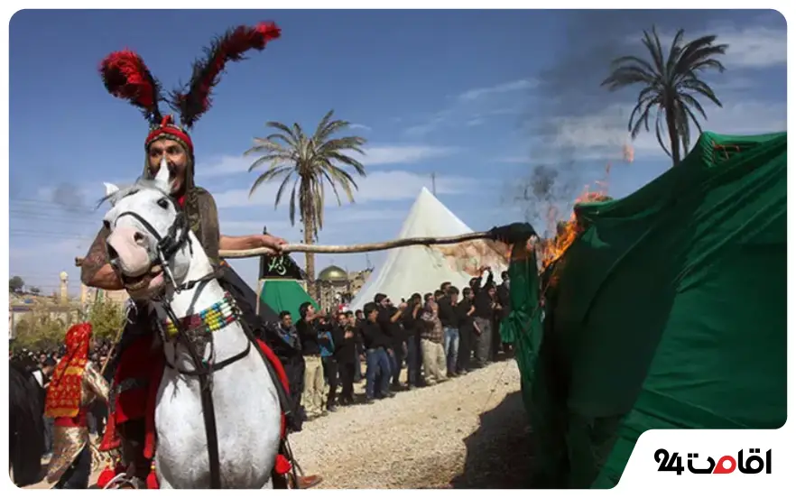 خیمه سوزان در شهرکرد