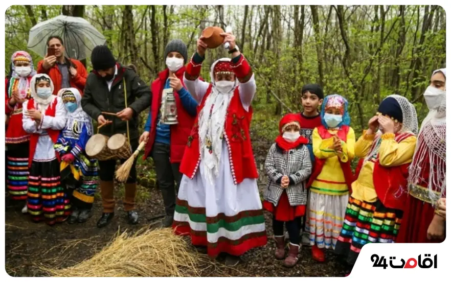 مراسم نوروزخوانی در بهشهر