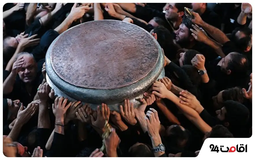 آیین طشت‌گذاری در مشگین شهر