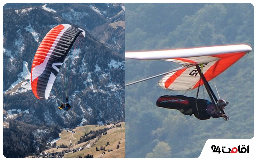 پاراگلایدر چیست؟ معرفی سایتهای پرواز با پاراگلایدر در ایران 9 تفاوت هنگ گلایدر و پاراگلایدر
