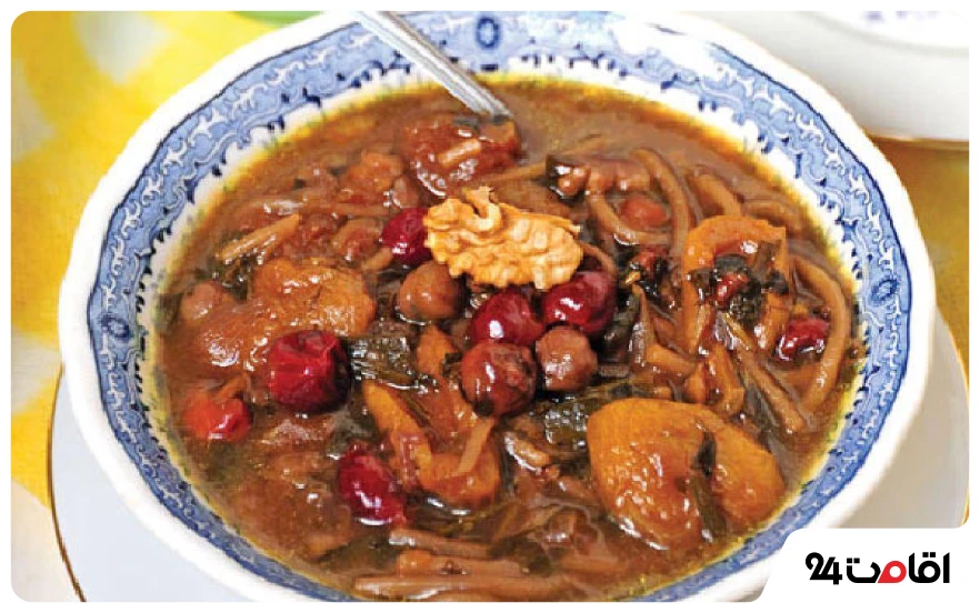 معرفی بهترین غذاهای قزوین؛ غذای سنتی قزوین را کجا بخوریم؟ 15 آش ترشی الموت