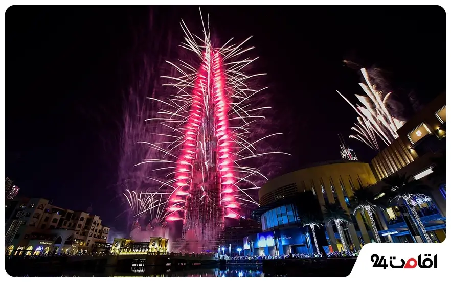 نورپردازی برج خلیفه