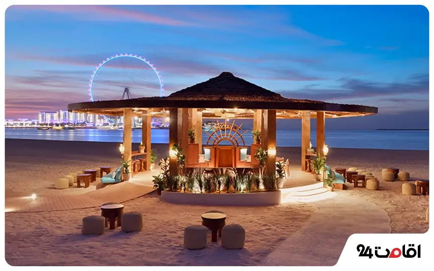 سواحل دبی در کریسمس